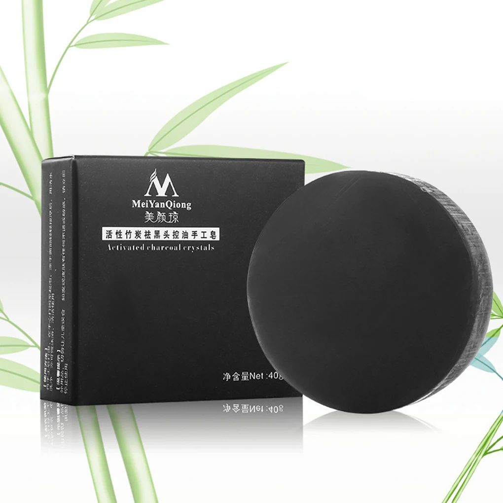 Charcoal Handmade Soap Face Skin Whitening Soap Blackhead Remover Oil Control Soap