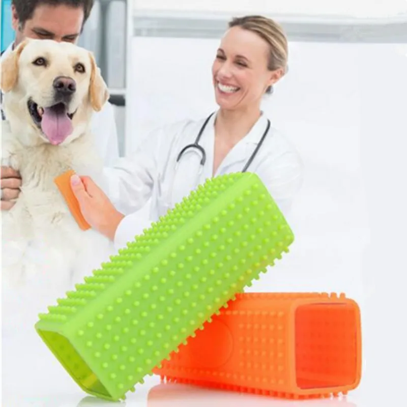 Noblepet Силиконовое устройство для удаления шерсти домашних животных Расческа Мягкая Обрезка Массаж Уход щетка для ковра очиститель одежды инструмент для товар для животных