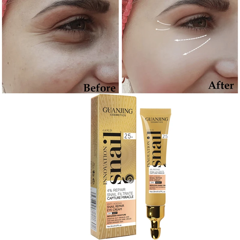 20ml Snail Eye Cream Peptide Collagen Serum Snail Essence Antiwrinkle