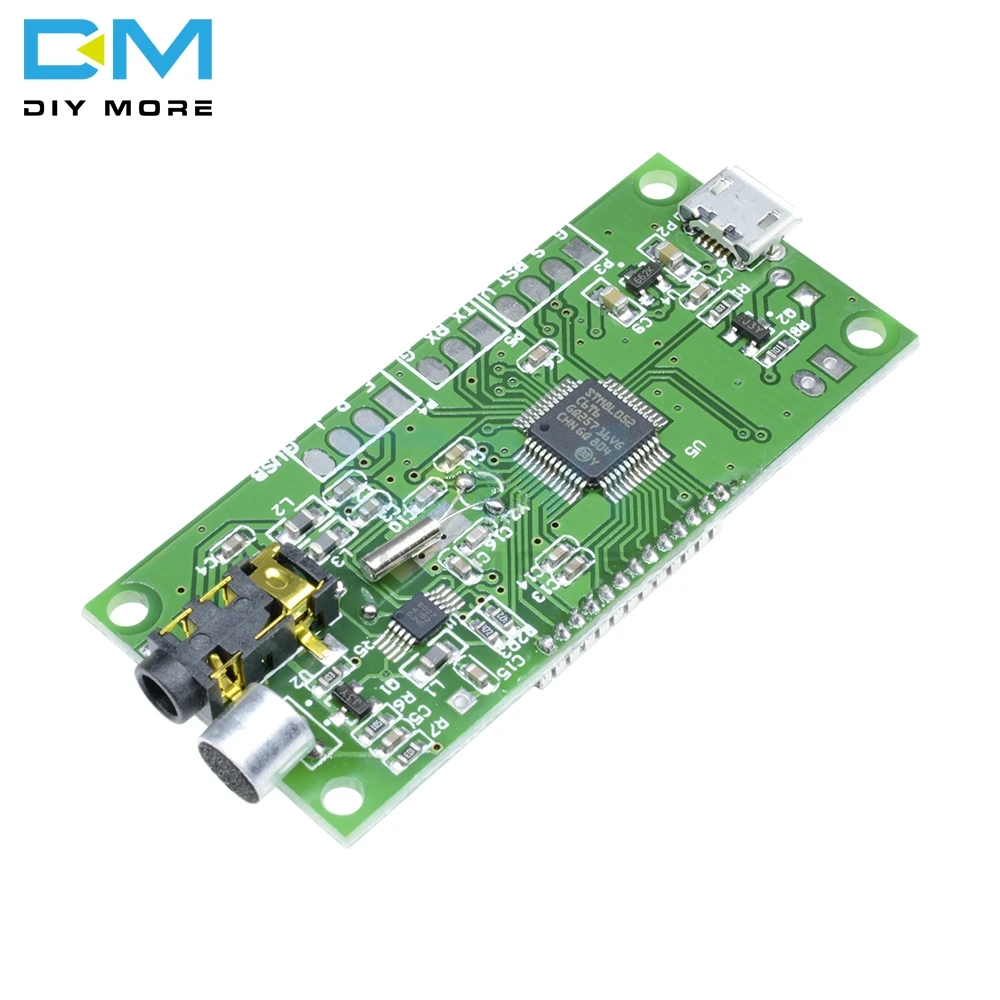 DSP PLL 87-108 МГц стерео fm-передатчик модуль цифровой ЖК-дисплей беспроводной микрофон плата многофункциональная частотная модуляция