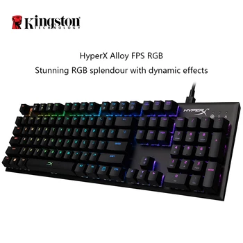 

KINGSTON HyperX Alloy FPS RGB Gaming Keyboard E-sports keyboard mechanical keyboard dynamic effects in a compact package