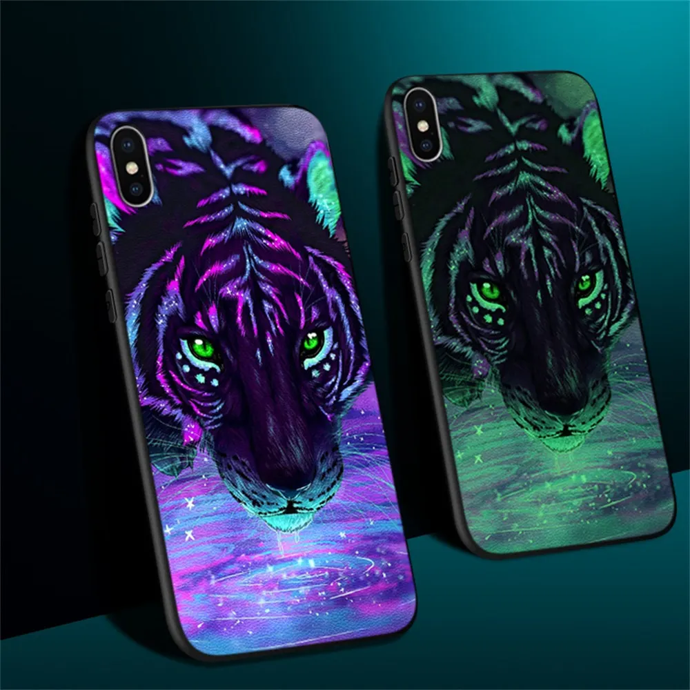 Чехол для iPhone 5 чехол 6 6S 7 8 P Plus plus светящийся чехол-накладка Apple SE |