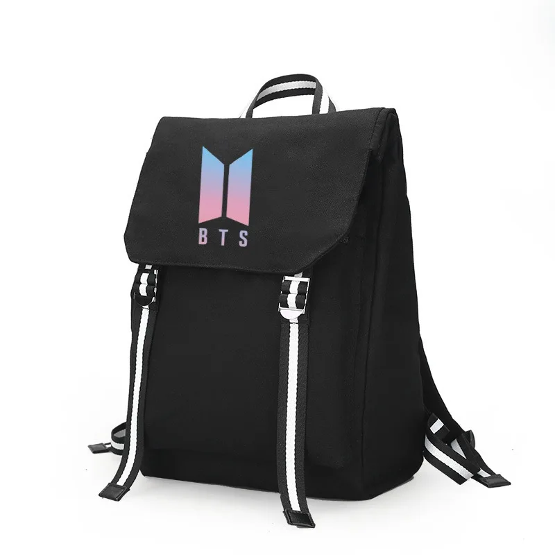 

BTS Bulletproof Boys Related Products Celebrity Style Trend School Bag STUDENT'S Backpack Large Thick Bag Can Be Set
