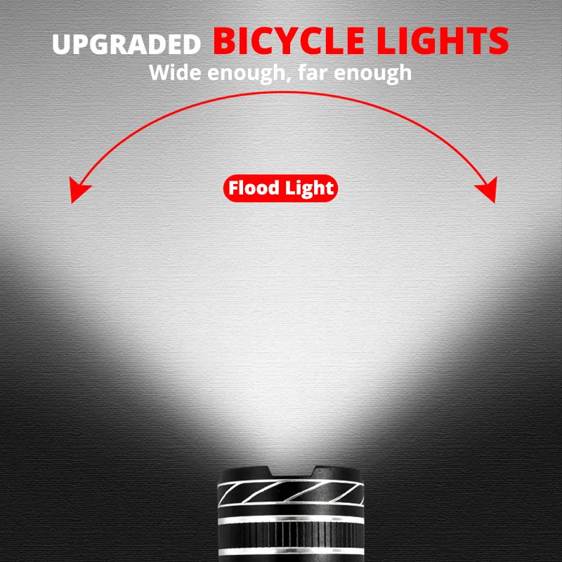 2400 мАч светодиодный велосипедный светильник 2000 люмен 3 режима велосипедный светильник USB зарядка алюминиевый сплав велосипедный светильник водонепроницаемый аксессуар для велосипеда
