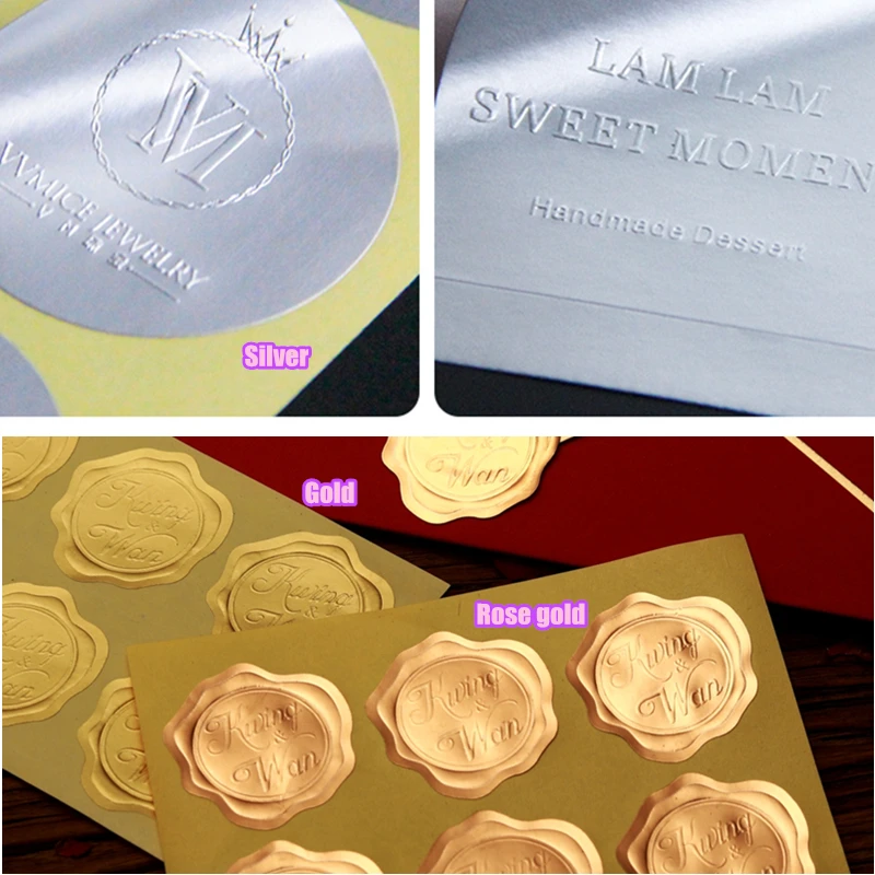 Embossed sticker 1-3