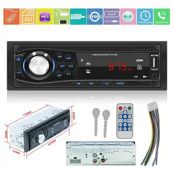 

HiMISS 12V SWM-1028 1 DIN Car Stereo MP3 Player Radio AUX TF Card U Disk Head Unit Receiver