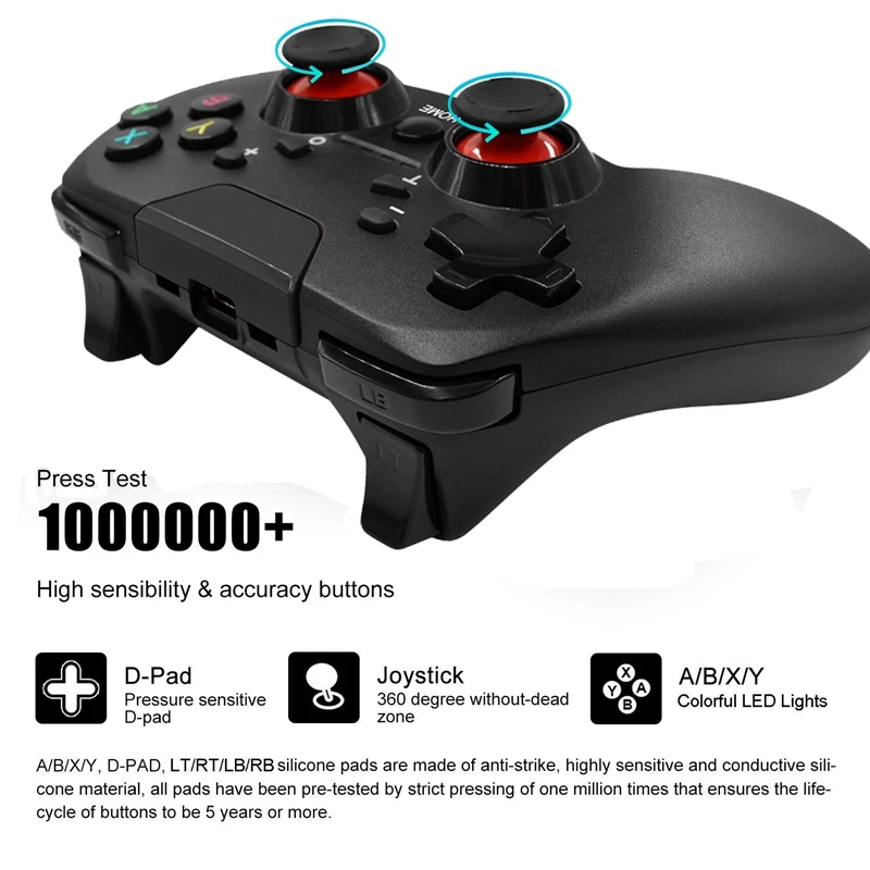Беспроводной контроллер для nintendo Switch, контроллер Switch Pro с регулируемым пультом дистанционного управления Turbo Dualshock