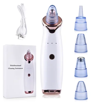 Acne Pimple Removal Vacuum Suction Facial Cleaner Nose Blackhead Remover Deep Pore Diamond T Zone Beauty Tool Face Household SPA 1