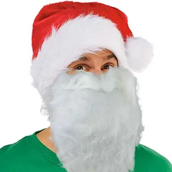 

1pc Funny Mask Unisex Christmas Santa Claus Face Masks Beard Integrated Protective Dust-proof Dress Up Маска Breathable Masque