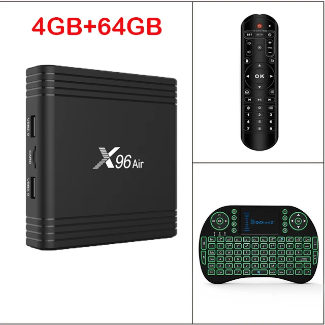 X96Air-4-64-I8 Новое поступление Android 9,0 X96 Air Smart tv Box Amlogic S905X3 4GB 3 2G B 64GB 2,4G& 5G Wifi 2G/16G 4K медиаплеер pk X96 mini/max - Цвет: X96Air-4-64-I8