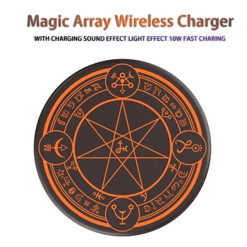 

Magic Array Fast Charging Wireless Charger 10W For Iphone 12 X Plus XS MAX Phone Wireless Charging Pad For S10 S9 S8 Xiaomi
