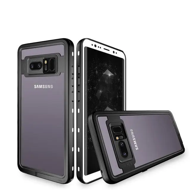 Белый Чехол для samsung Galaxy S9 Plus S8 Plus S10 S10 Plus Note 8 из поликарбоната IP68 Водонепроницаемый Чехол Защита от грязи и снега - Цвет: Белый