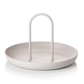 

Aluminum Alloy Single Layer Modern Simple Bread Dish Storage Tray Restaurant Cafe With Handle Sundries Organizer Easy Clean