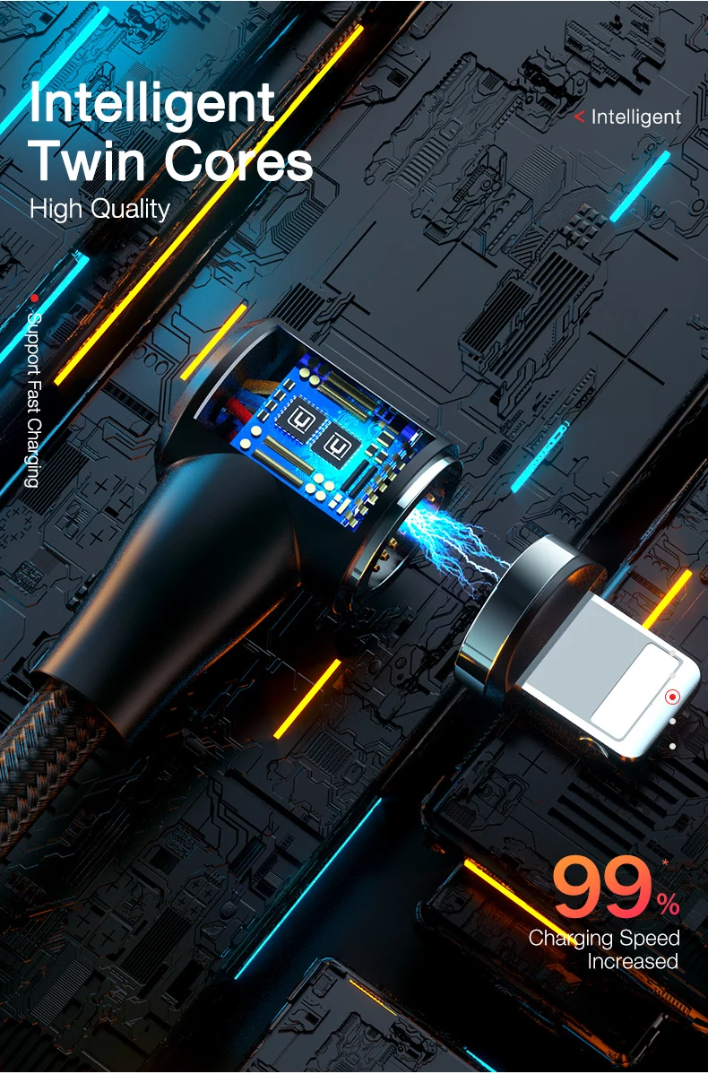 magnetic USB cable for iphone xiaomi huawei samsung  (8)