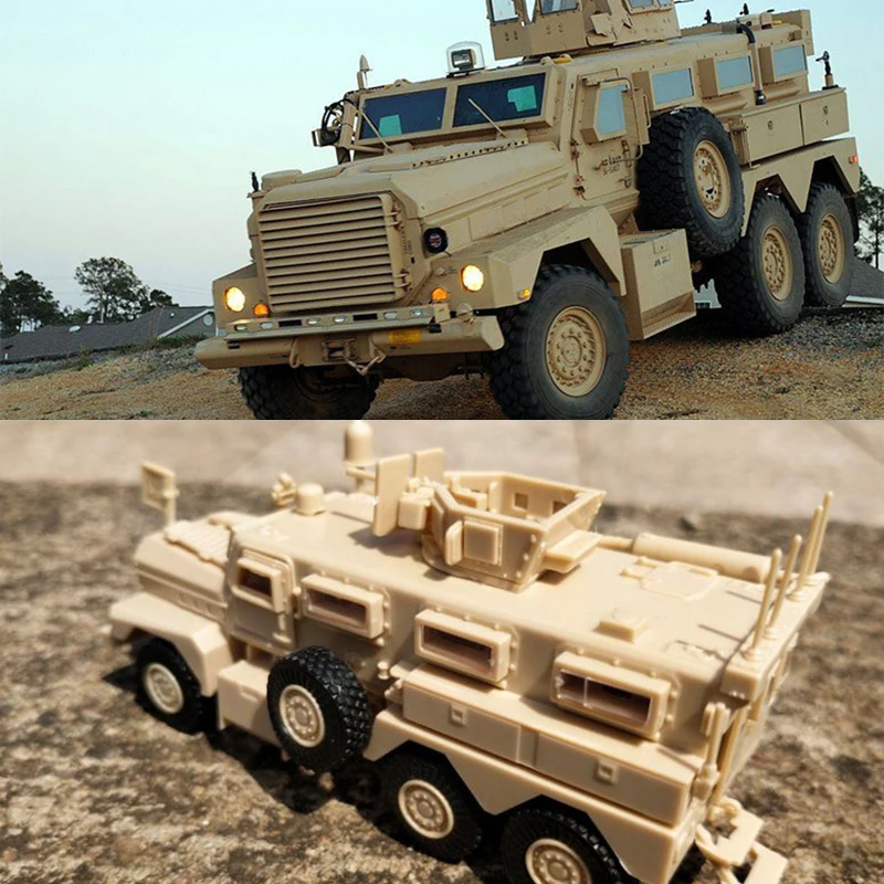 1/72 американская армейская Cougar 6x6 Mrap машина американская современная Военная пластиковая модель игрушки подарки