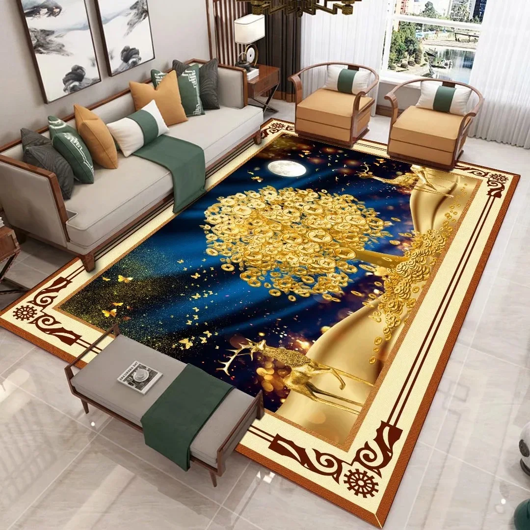 Modern New Chinese Style Carpet Living Room Sofa Coffee Table Light Luxury Home Bedroom Cute Cat Porch | Дом и сад