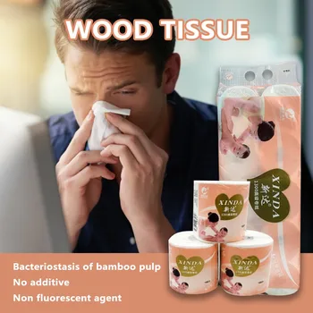 

Soft Toilet Paper Towels Tissue Paper Napkin Pumping 10 Packs wipes Hollow Replacement Individually Wrapped Standard Rolls paper