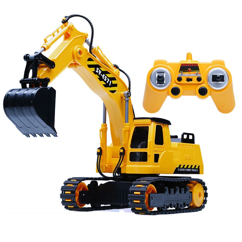 2,4G 1:26 RC гусеничный экскаватор RC грузовик Инженерная игрушка для мальчика беспроводной экскаватор на дистанционном управлении строительная машина пляжная игрушка