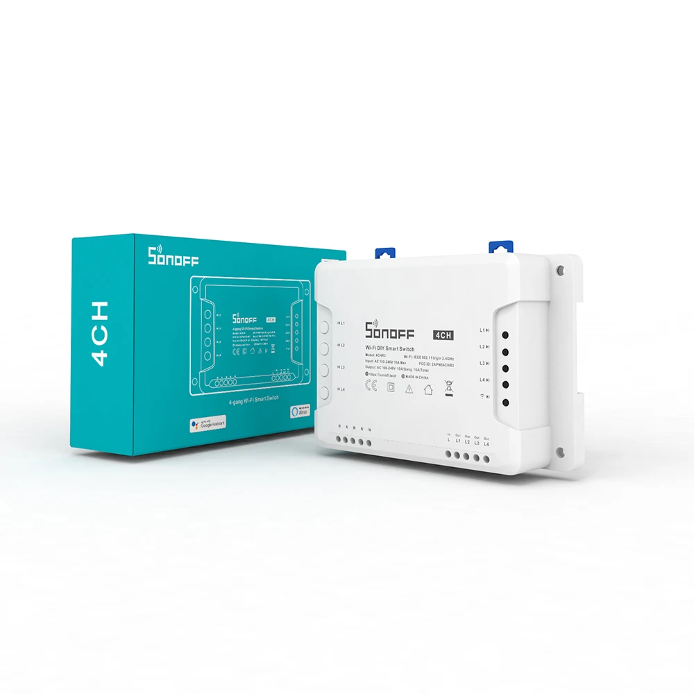 Itead SONOFF 4CH R2 Wi Fi Беспроводной дистанционного Управление триггерный релейный