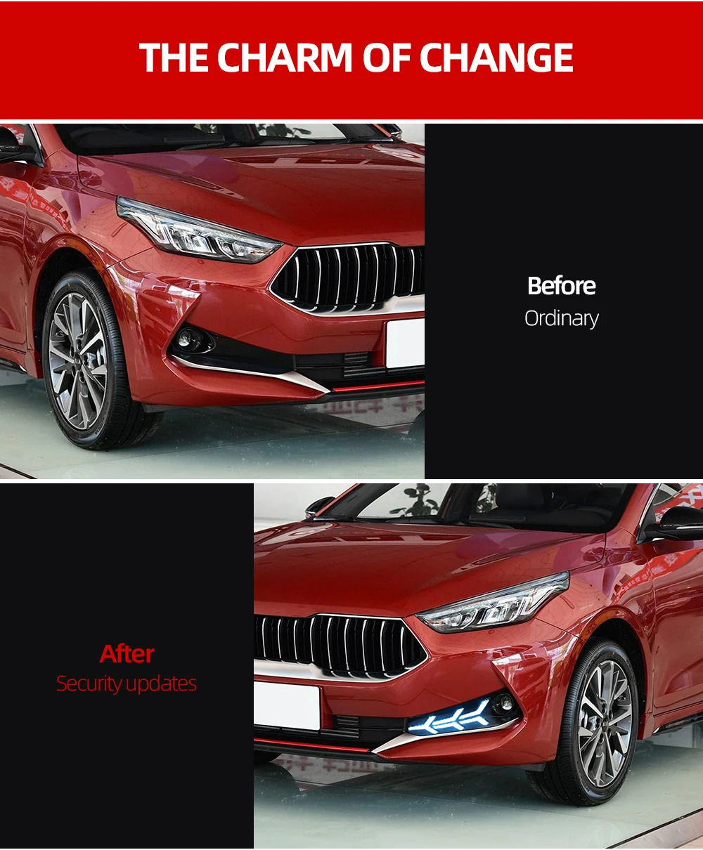 Автомобильный мигающий 1 пара для Kia K3 Cerato Светодиодный дневной ходовой светильник, реле сигнала поворота, автомобильный DRL противотуманный фонарь, украшение