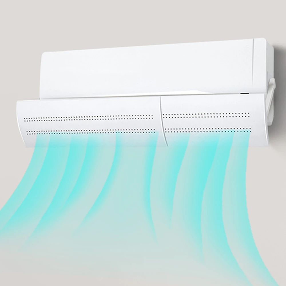 Plastic Extensible Windguard Restaurant Summer Durable Bedroom Air Conditioning Windshield Gas Deflectors Office