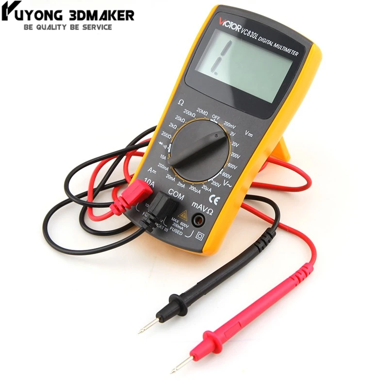 

Professional Electric Handheld VC830L AC DC LCD Display Tester Meter Digital Multimeter Multimetro Ammeter Multitester - VC830L