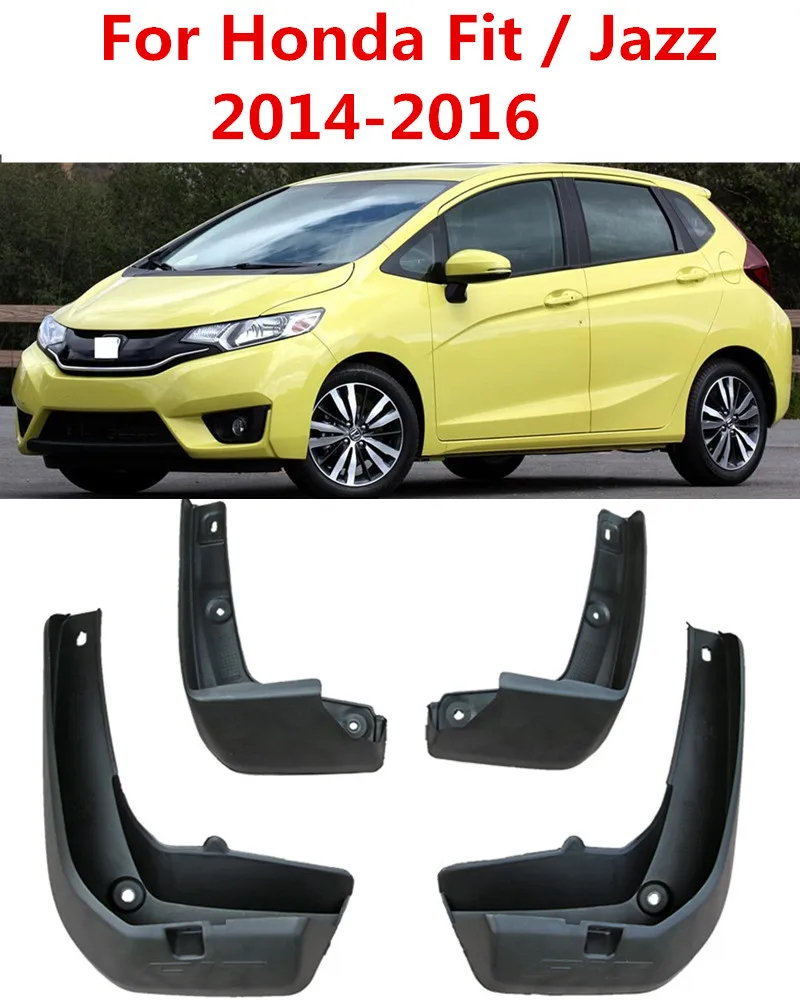 Jazz 2014-2016 Автомобильный брызговик s для Honda Fit/Джаз 2006 2007 2008 2011 2012 2013 брызговики брызговик крыло брызговиков - Цвет: Jazz 2014-2016