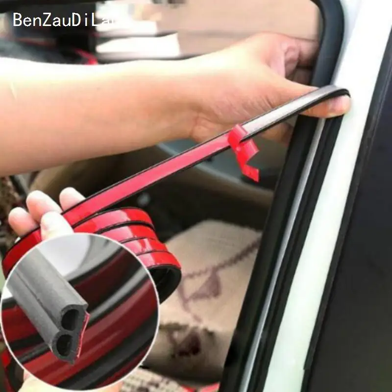 

Car Door Seal Strips Sticker B Shape Weatherstrip Rubber Seals Insulation Noise Reduction Waterproof Car Interior Accessories