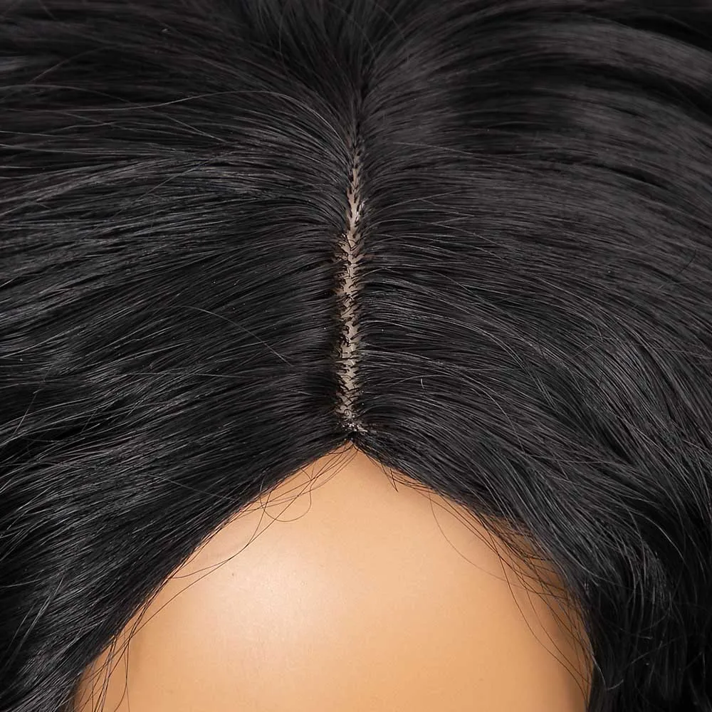 encaracolado peruca preta para as mulheres macio bob perucas de cabelo natural