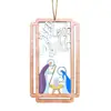 Christ Nativity Of Jesus Ornament Hanging Crafts Wooden Hollow Nativity Scene Memorial Pendant Christmas Tree Decoration Xmas - Image 6