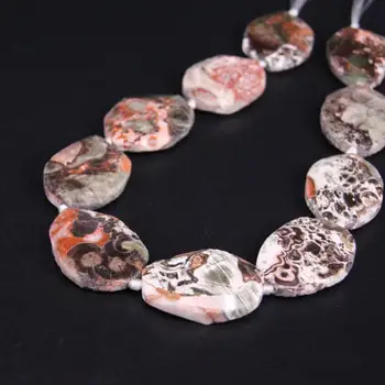 

26-29x35-39mm Natural Raw Ocean Jaspers Agates Slice Nugget Gems Stone Lace Loose Beads 15"