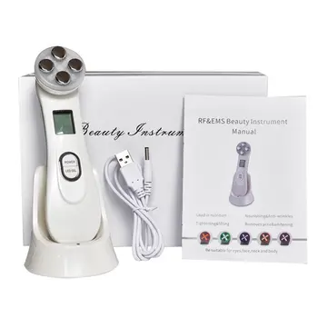 

Household RF radio frequency micro current LED color light beauty instrument vibration wrinkle acne lifting tightening tool