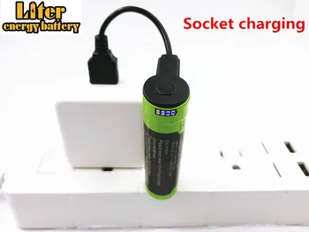 

USB 18650 3.7V 3500mAh Li-ion Rechargeable Battery apply to MP3 / MP4 Player Camera Electric Tool Electronic toys Yes