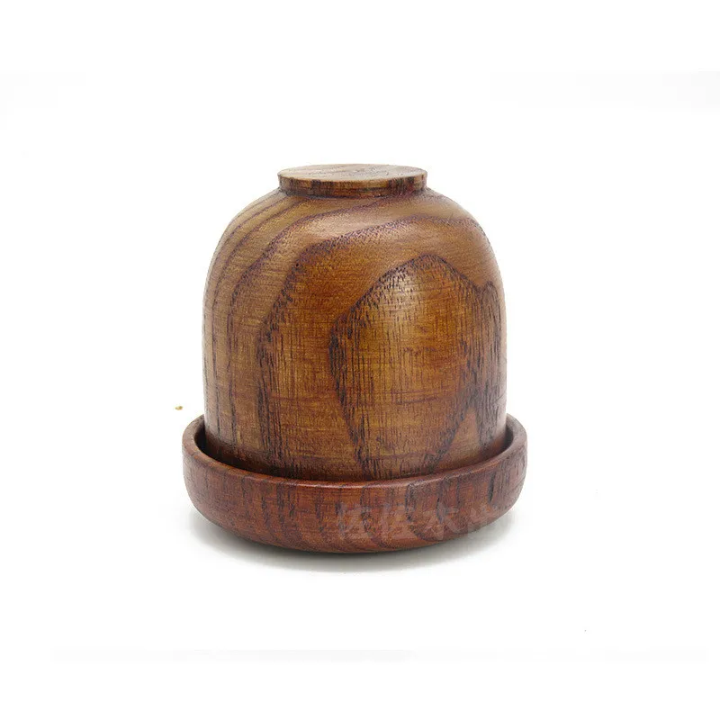 Solid whole jujube wood sieve cup dice sieve KTV entertainment hotel chess hotel with lid wine glass water glass
