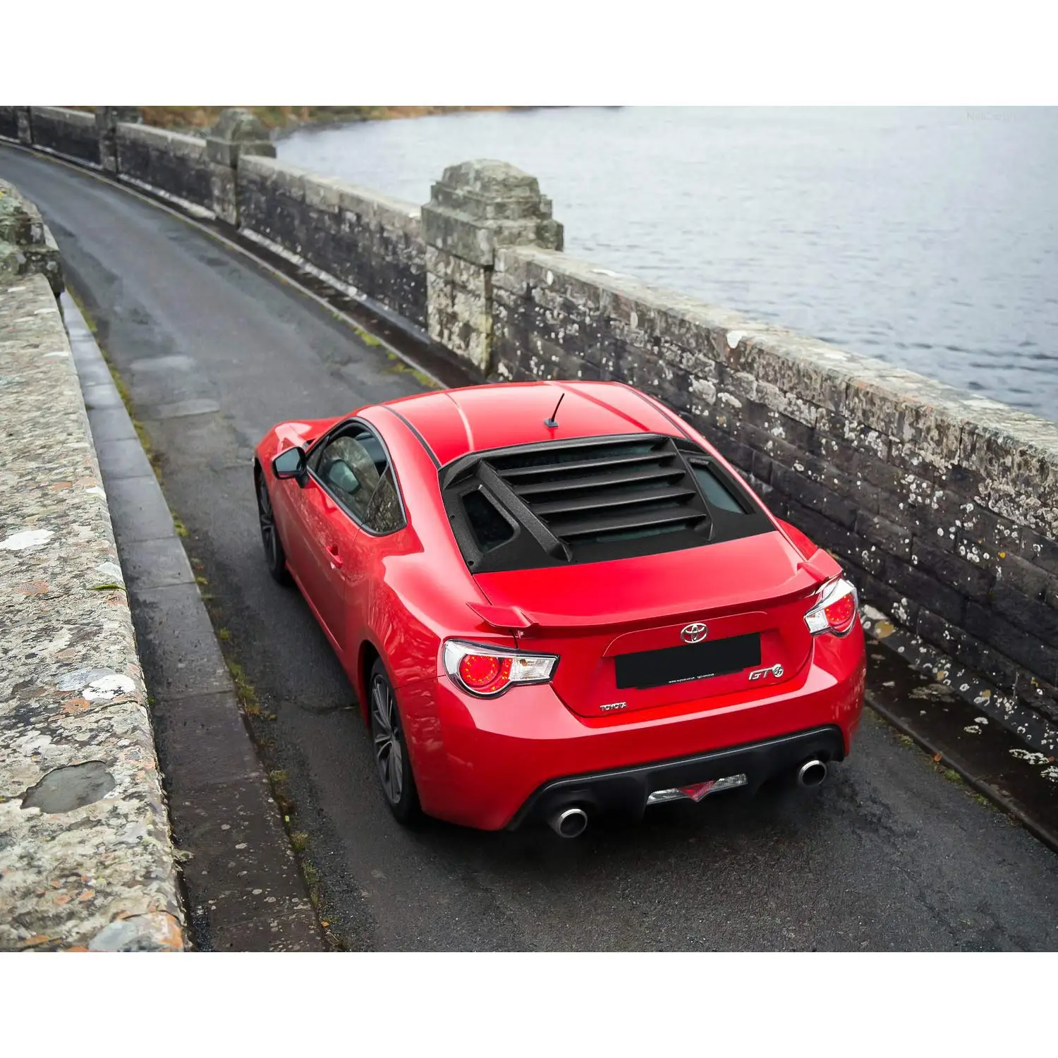 Подходит для Toyota 86 Scion FR-S Subaru BRZ заднего стекла жалюзи Дождь Защита от солнца Ветер Дефлектор заднего стекла жалюзи 2013