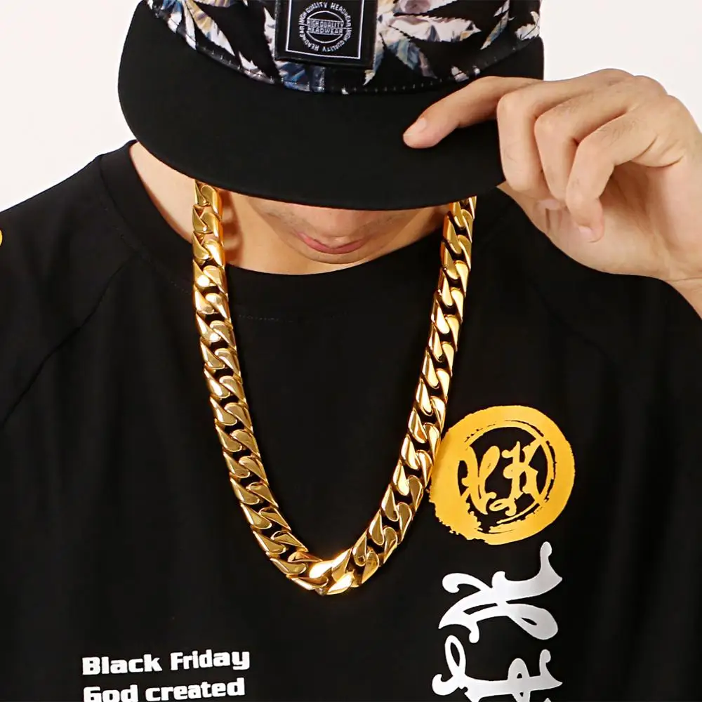 Fongten Cuban Link Chain Necklace Men 