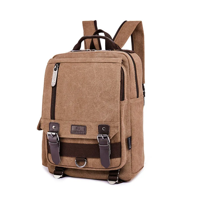 

Literature And Art Retro Casual Korean-style Large Capacity Canvas Backpack Men's Backpack Multi-functional Casual Backpack Cust