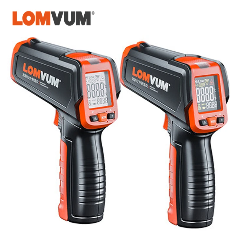 Lomvum Temperature Measuring Instruments Non Contact Laser Temperature LCD Display IR Infrared Digital C/F Surface Thermometer|Temperature Instruments| - AliExpress