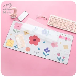 Tapis de bureau antidérapant, dessin animé, tapis de souris pour ordinateur de bureau, Table pour ordinateur portable, coussin de rangement, tapis d'apprentissage pour mémo 
