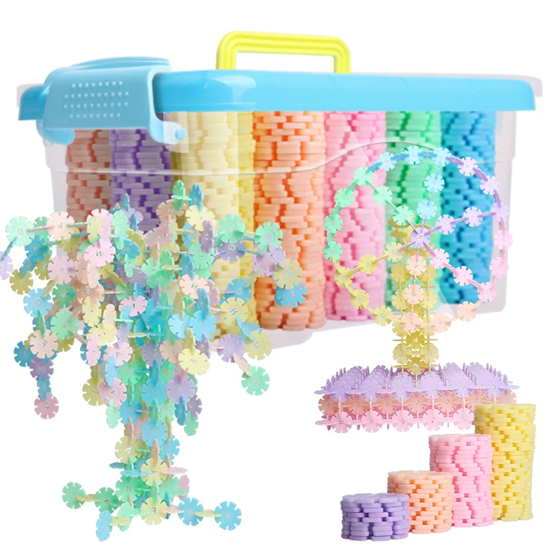 Obtenga esto Bloques de construcción de copo de nieve de plástico para niños, juguetes de bloques de construcción, juguetes para niños, juego de guardería 6n95Bk5JwVp