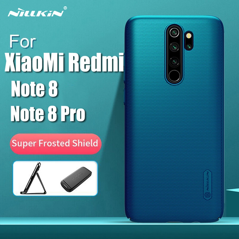 For Xiaomi Redmi Note 8 Pro Global Version Case Nillkin Super Frosted Shield Hard PC Back Cover For Redmi Note 8 Case iphone 11 Pro Max  case