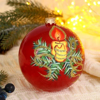 

New Year's ball "Retro" candles d-10 cm 2794483