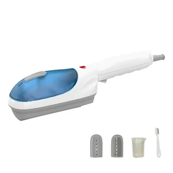 

1 pcs Handheld Steamer for Clothes Dual-use Hanging Flat Garment Steamer Portable Steam Iron with 2 Brushes Laundry Products TB