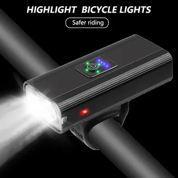 

USB Waterproof Cycling Headlight 800 Lumen Mountain Bike Safety LED Flashlight for Outdoor Caring Personal Bicycle Supply