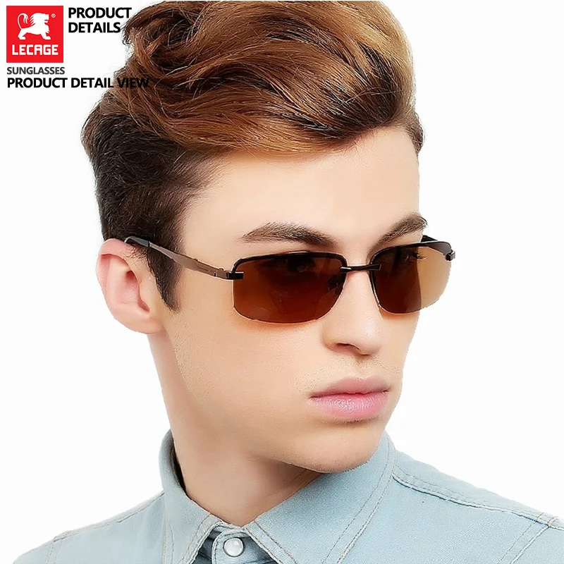 

LECAGE Polarized Sunglasses Men Retro Fashion Driver Driving Sunglasses HD polarized anti-uv