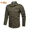 Cargo Shirts for Men Military Style Casual Long Sleeve Tactical Shirts Men's Spring Pocket Button Male Shirts Letter Printing ► Photo 1/6