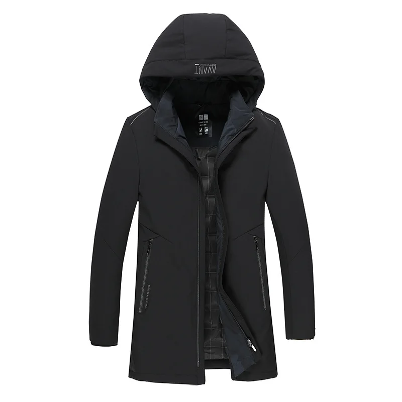 

Winter Middle-aged And Elderly Down Jacket Male Medium Length Money Plus Fat plus Size Middle Age Dad Pack Loose Lian Cap