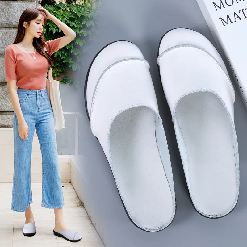 

2019 New Style Middle-aged Mom Shoes Loafers Flat Heel Flat WOMEN'S Shoes Large Size Moccosins Women's