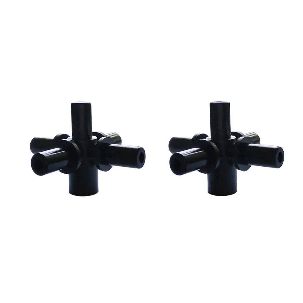 

10Pcs Irrigation System 5 Way Quick Connector 6mm Cross Water Splitter Hose Garden Lawn Pipe Plastic Connector
