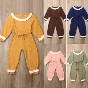 

PUDCOCO UK Toddler Baby Boy Girl Clothes Long Sleeve Romper Jumpsuit Bodysuit Overall Outfit Support wholesale